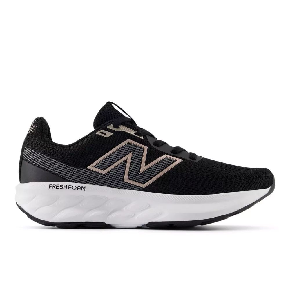 New Balance - Zapatillas de running W520LK9 para mujer con amortiguación Fresh Foam, suela técnica y diseño transpirable negro