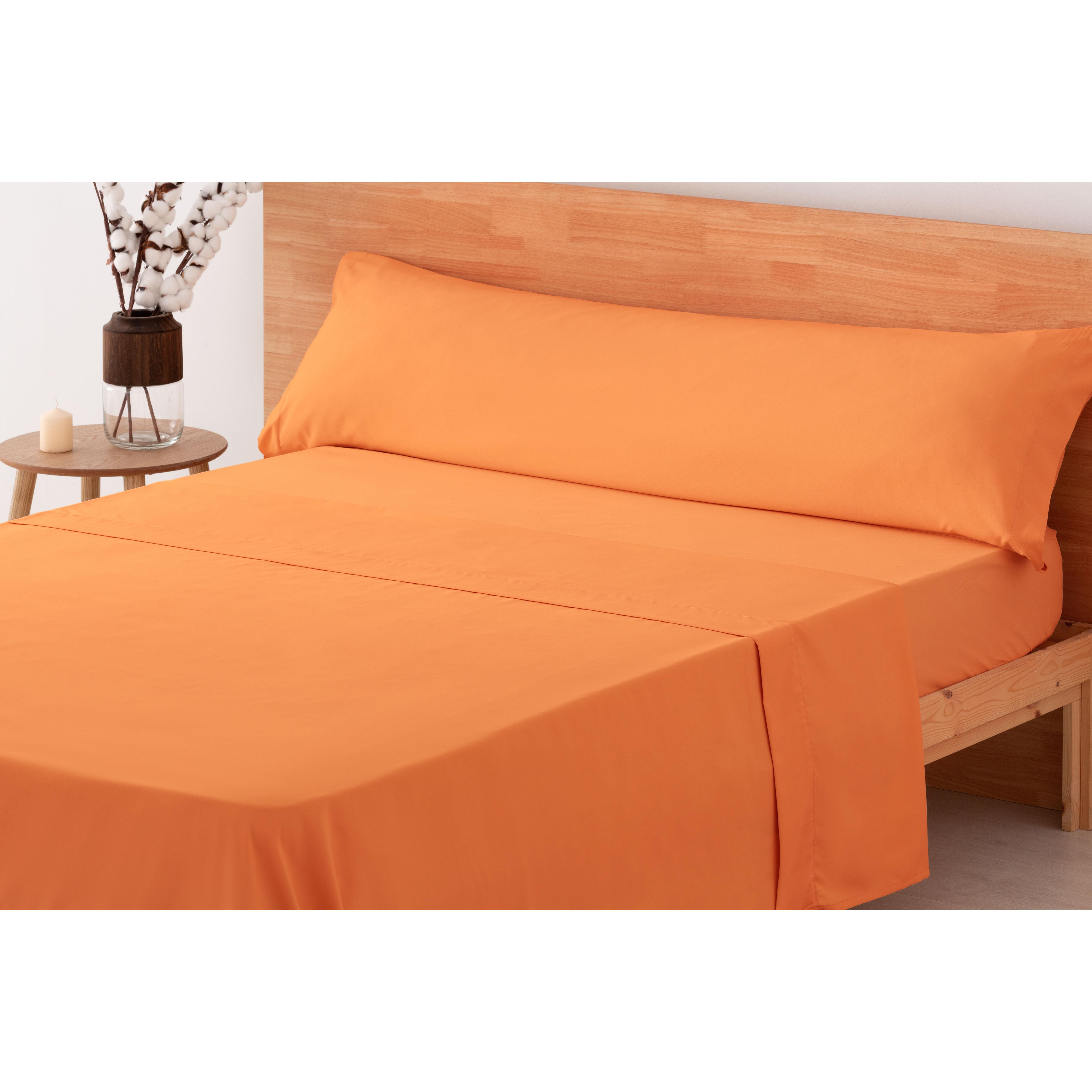 HIPERMANTA. Juego de sábanas LISAS de 3 PIEZAS de MICROFIBRA 100% POLIÉSTER. Sábanas de verano, tacto extra suave. Para CAMA de 105 cm. Varios colores a elegir.