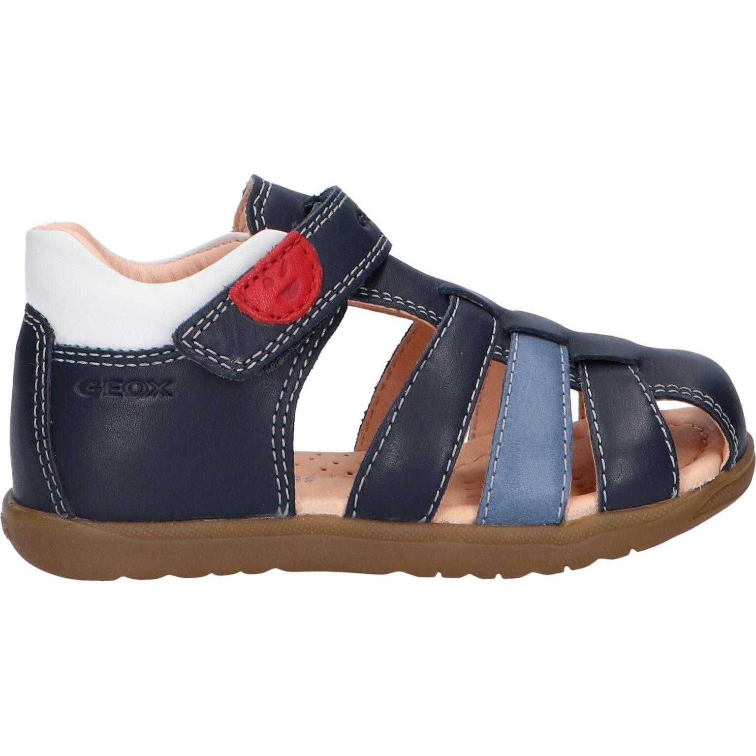 GEOX B254VA 00085 B MACCHIA C4211 NAVY-WHITE Children's Sandals