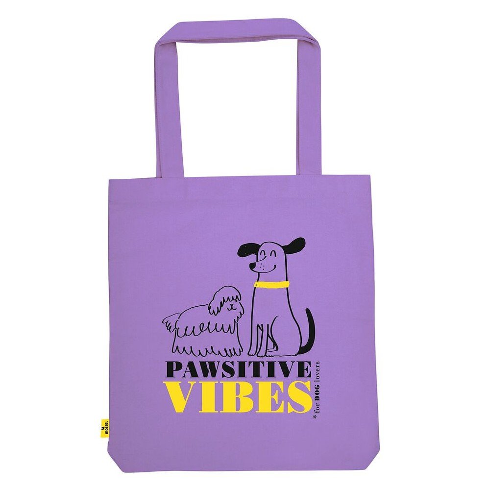 MOSES BOLSA DE TELA DE LA COMPRA POSITIVE DOG DOG LOVERS