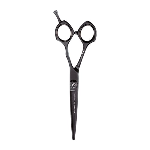 Artero Black Intense tijeras de peluquería canina rectas, recubrimiento PVD, acero 440C de 57 HRc, mango simétrico, 6 pulgadas