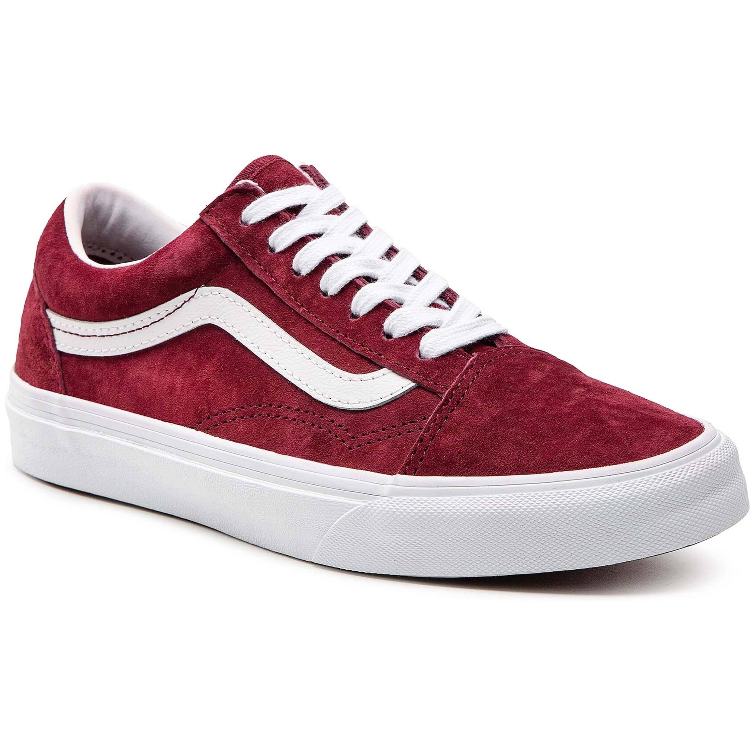 Calzado Vans modelo Ua Old Skool Psde Mbrwn en color Granate