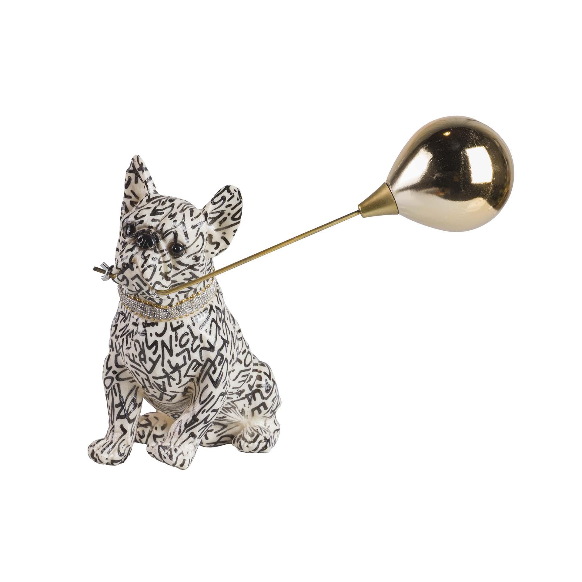 Figura perro globo resina 33x30x45 cm , El mejor complemento para tu hogar.