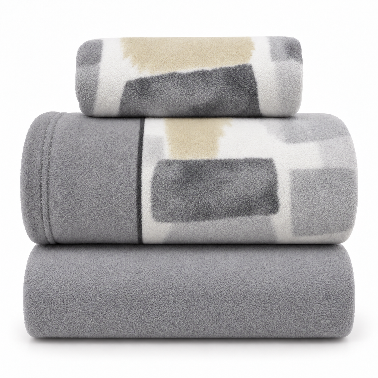 Juego De Sábana Coralina Modelo Noruega, Disponible En Dos Colores: Gris y Malva, Para Cama de 90, 105, 135, 150 y 150(2), Paduana.
