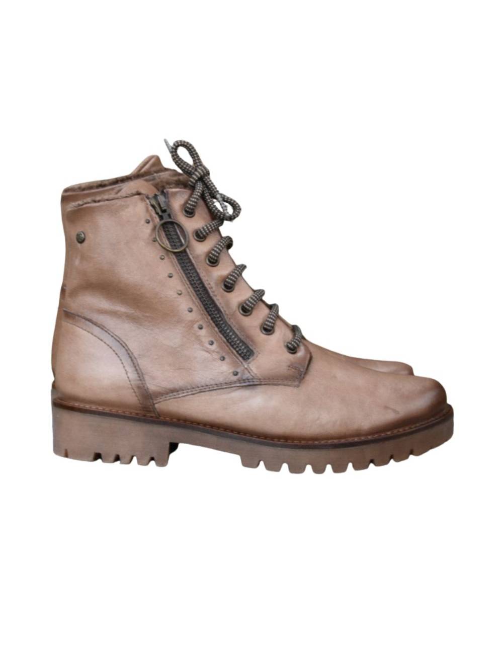 BOTA MILITAR DE PIEL MUJER GIORDA 23954