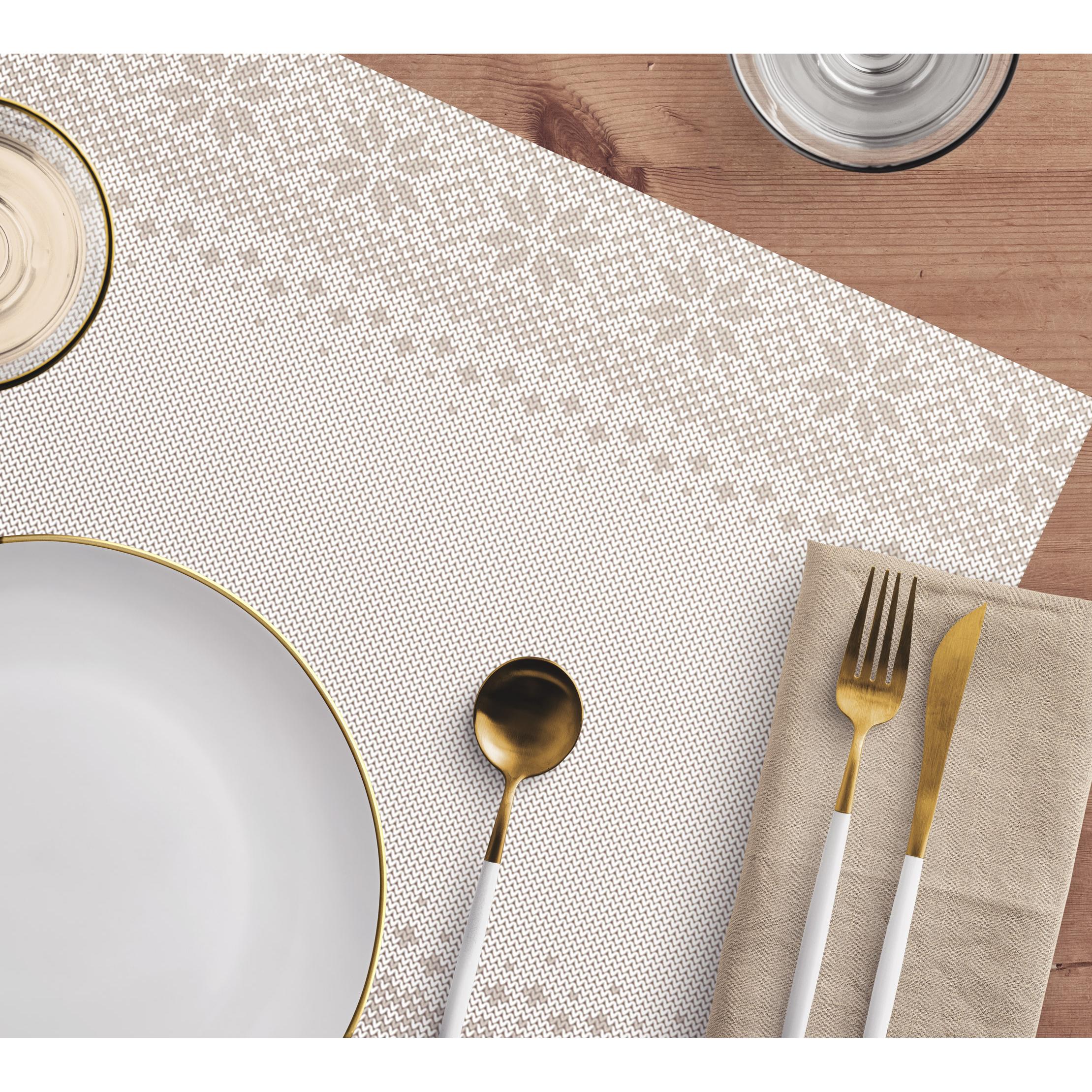 VINILIKO, set de 4 individuales de mesa Invierno beige  4u-30x45 cm