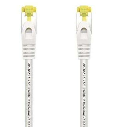 Cable de Red RJ45 SFTP Aisens A146-0488 Cat.7/ 25cm/ Blanco