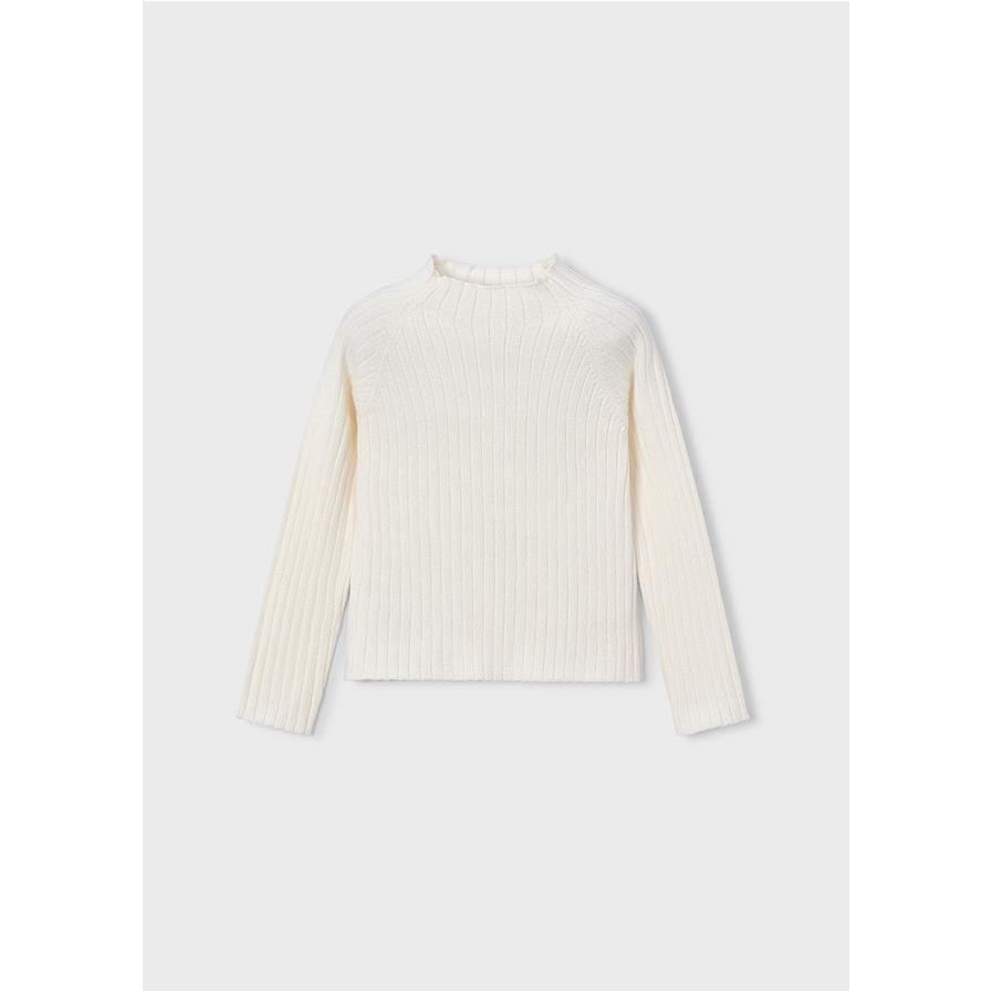 Mayoral - Cárdigan tricot Canale para niña, prenda suave y cómoda de tejido elástico en tonos beige, ideal para otoño e invierno