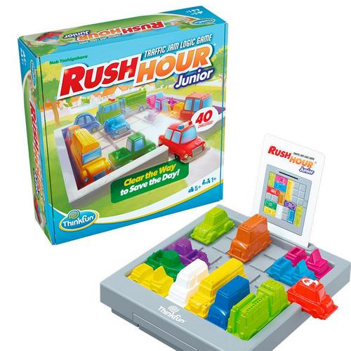 Thinkfun - Rush Hour Junior, Juegos De Mesa Niños 5 Años O Más, Juegos De Lógica, 40 Desafios, Regalo Niño 5 Años, Juegos De Mesa Familia, Versión En 