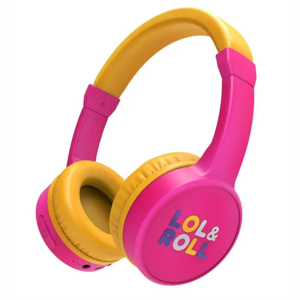 Energy Sistem - Auriculares infantiles Lol&Roll Pop con Bluetooth 5.1, limitación de volumen a 85 dB para seguridad auditiva, Music Share, micrófono integrado y reproductor microSD para niños 3+ años
