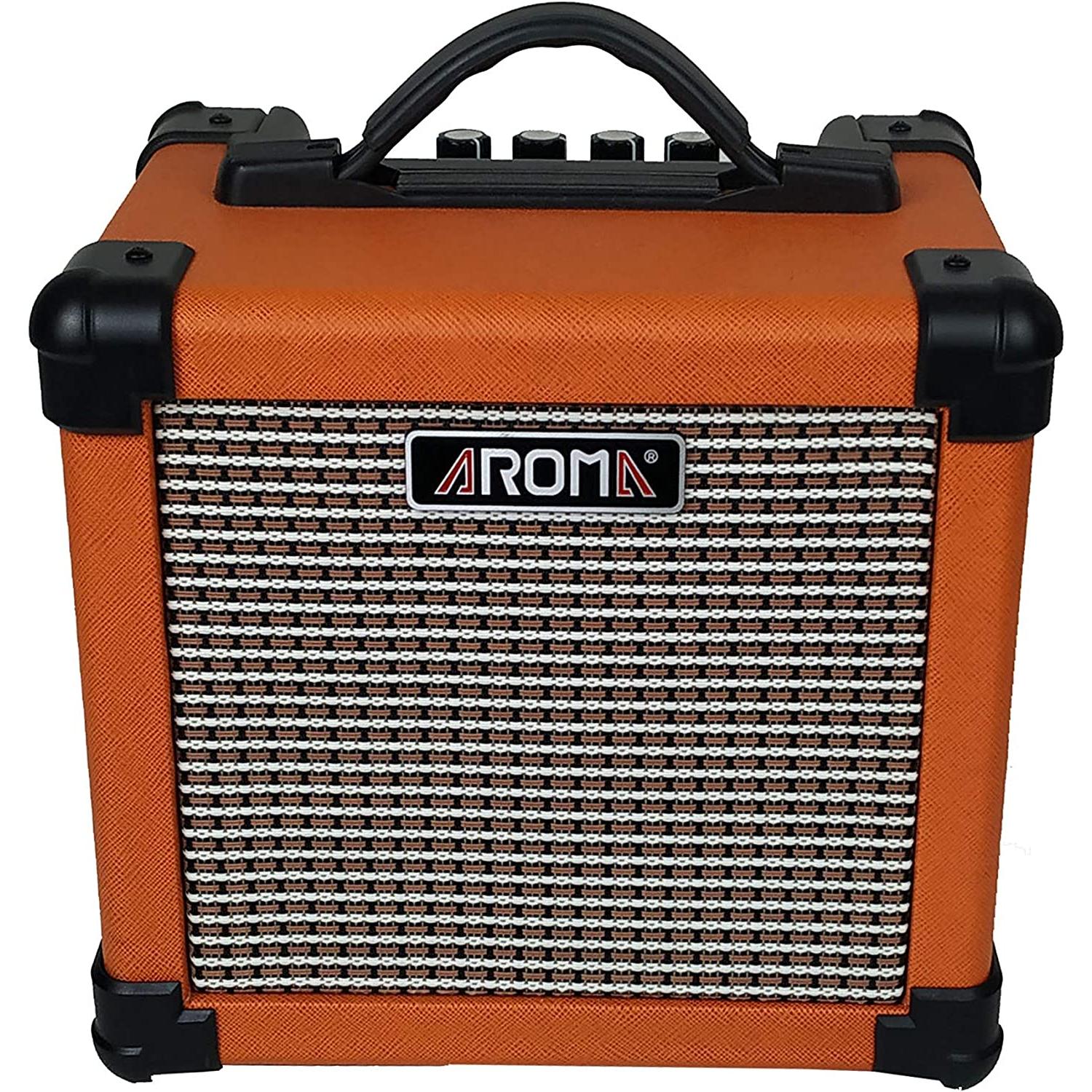 Amplificador Guitarra Aroma Mod.ag-10 Compacto con Control de Gain y Salida Auxiliar