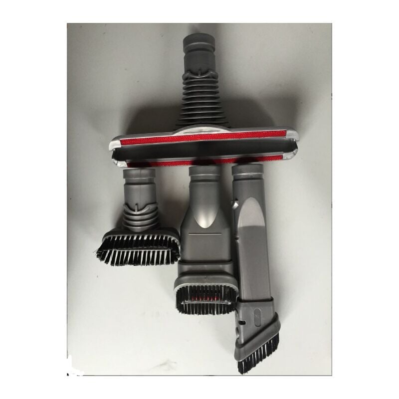 CA Accesorios para aspiradora compatibles con Dyson V6V8, adaptador para accesorios de aspiradora, cabezal de succión DC35/45/58, juego de cabezales de cepillo (juego de cuatro piezas)