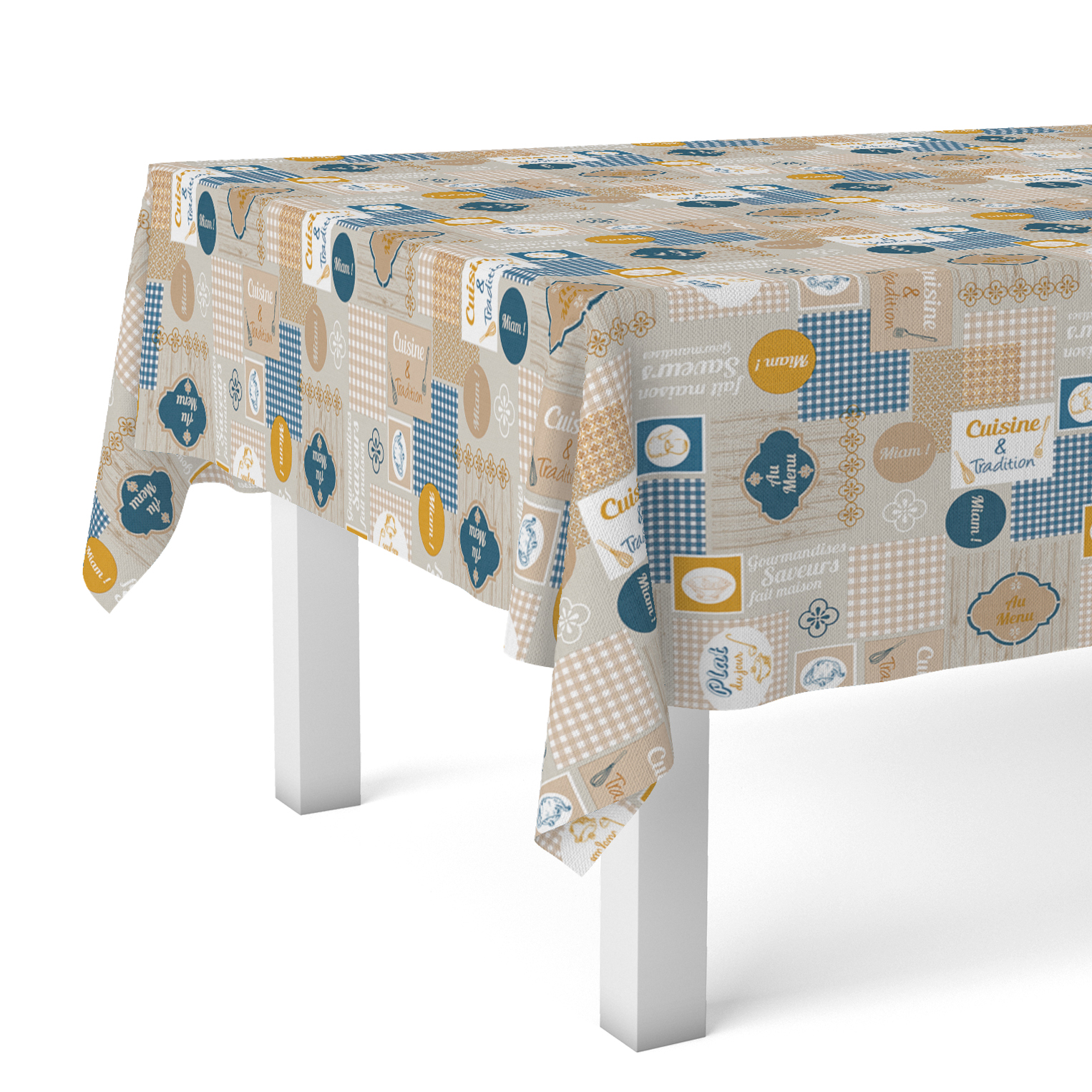 Mantel Hule MIAM de Valentia Home | Estampado Antimanchas | Repelente de Agua | Protección Duradera | Varios Tamaños, Dos colores
