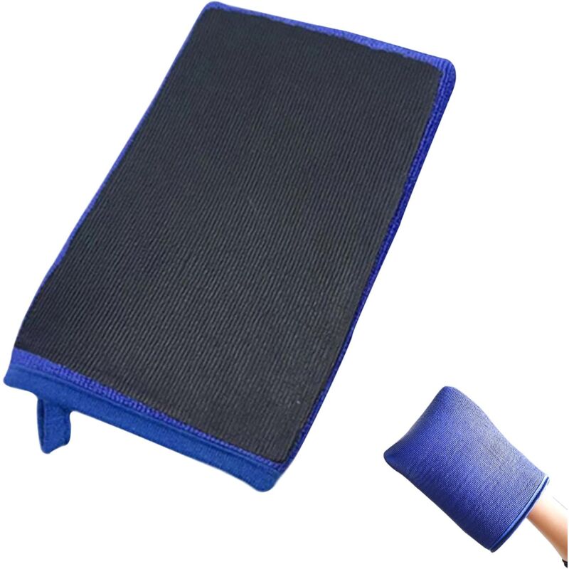 Guante de microfibra para coche de 2 piezas, guantes de arcilla para lavado de coches absorbentes