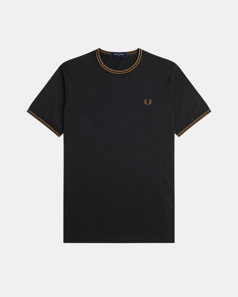 FRED PERRY M1588 Camisetas Manga corta Hombre Negro