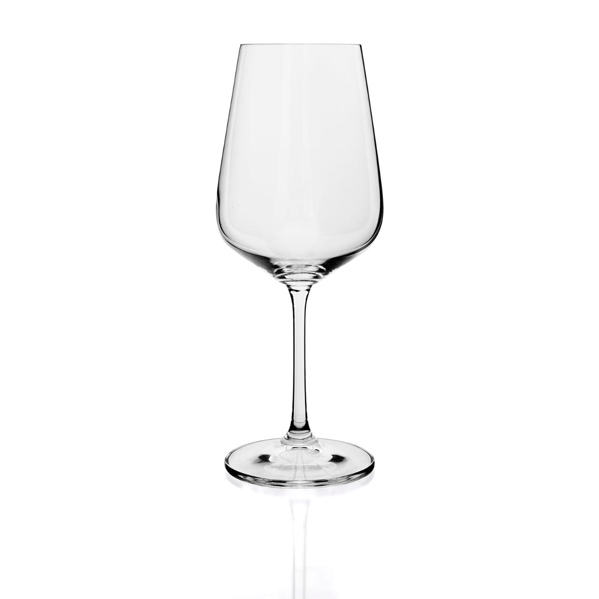 BOHEMIA BELIA Caja 6 Copas Vino Cristalín 45CL Transparente Brillo Fabricado en República Checa Reciclable
