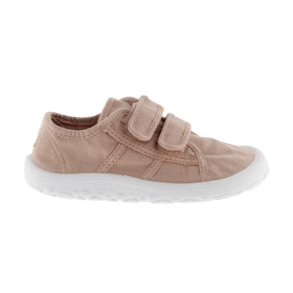 Victoria, calzado respetuoso, Zapatillas de lona barefoot para niños. Con cierre de doble banda adherente y puntera ancha. Muy flexibles y ligeras. Drop cero. Plantilla extraíble
