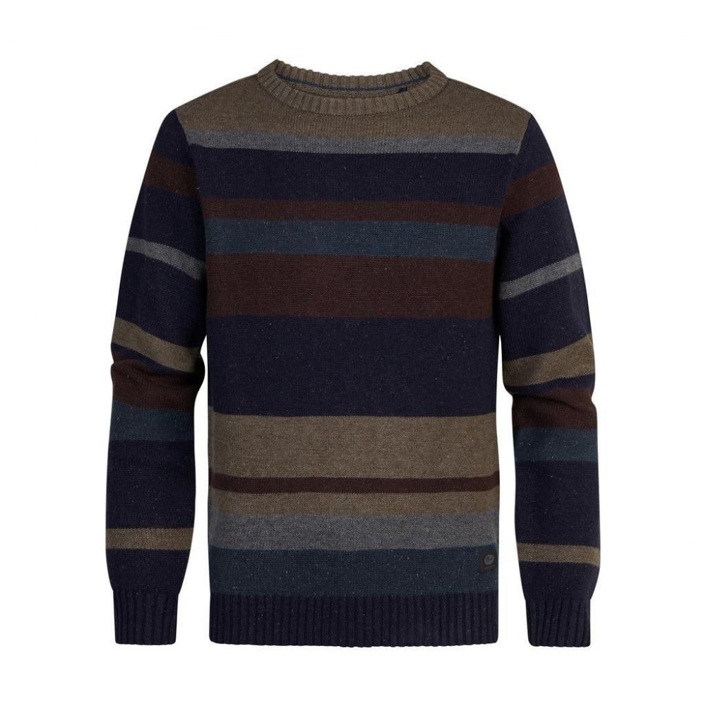 Jersey M-3040-KWR251, Marca Petrol Industries, Color Azul Oscuro, Variedad de talla, Para Hombre