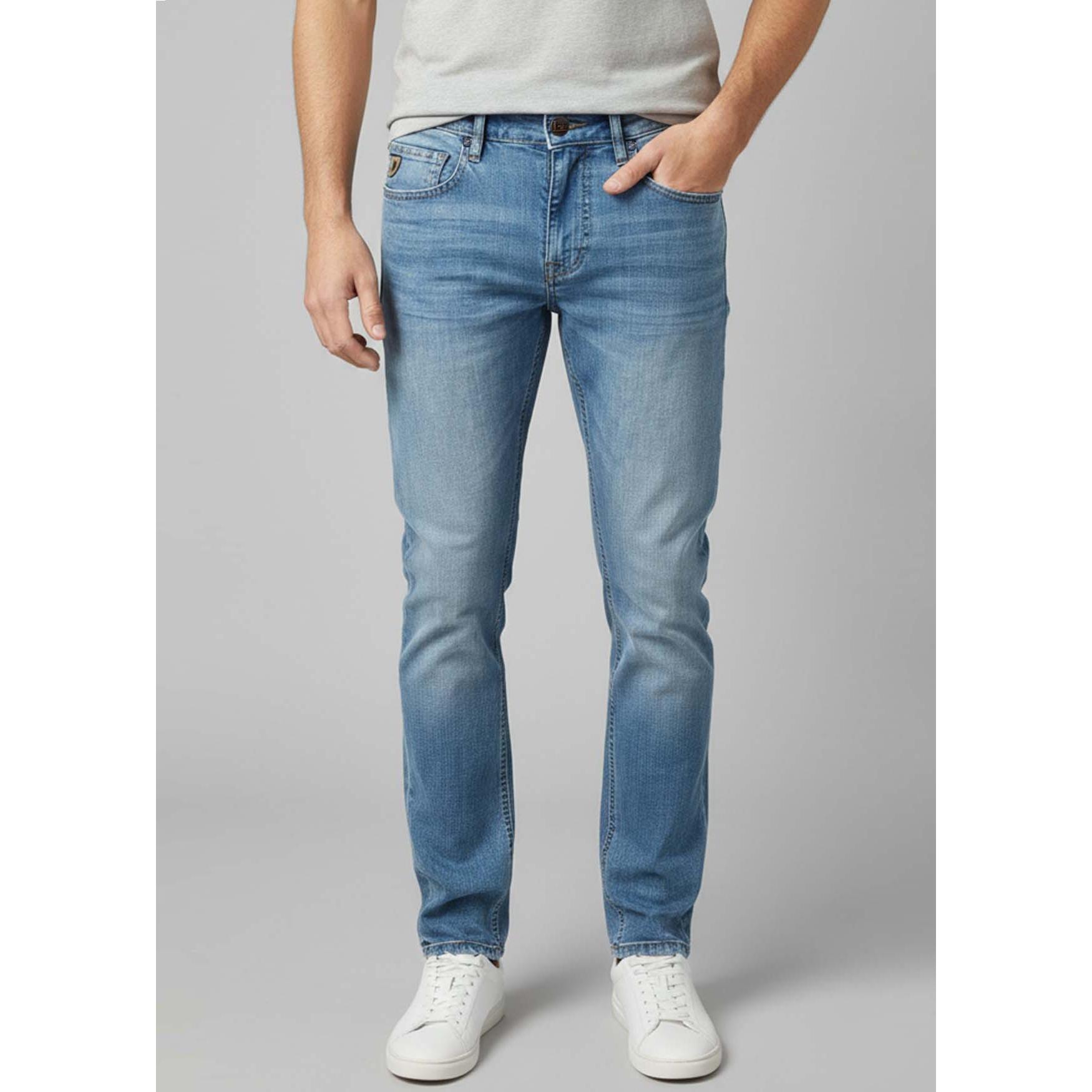 LOIS JEANS - Vaquero Lois Hombre Slim Fit Azul – Model Denim Confort - Tallaje en Pulgadas- Tallaje en Pulgadas
