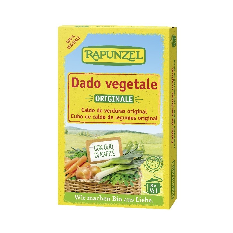 Caldo de verduras bio 8 cubitos Rapunzel Bioclub