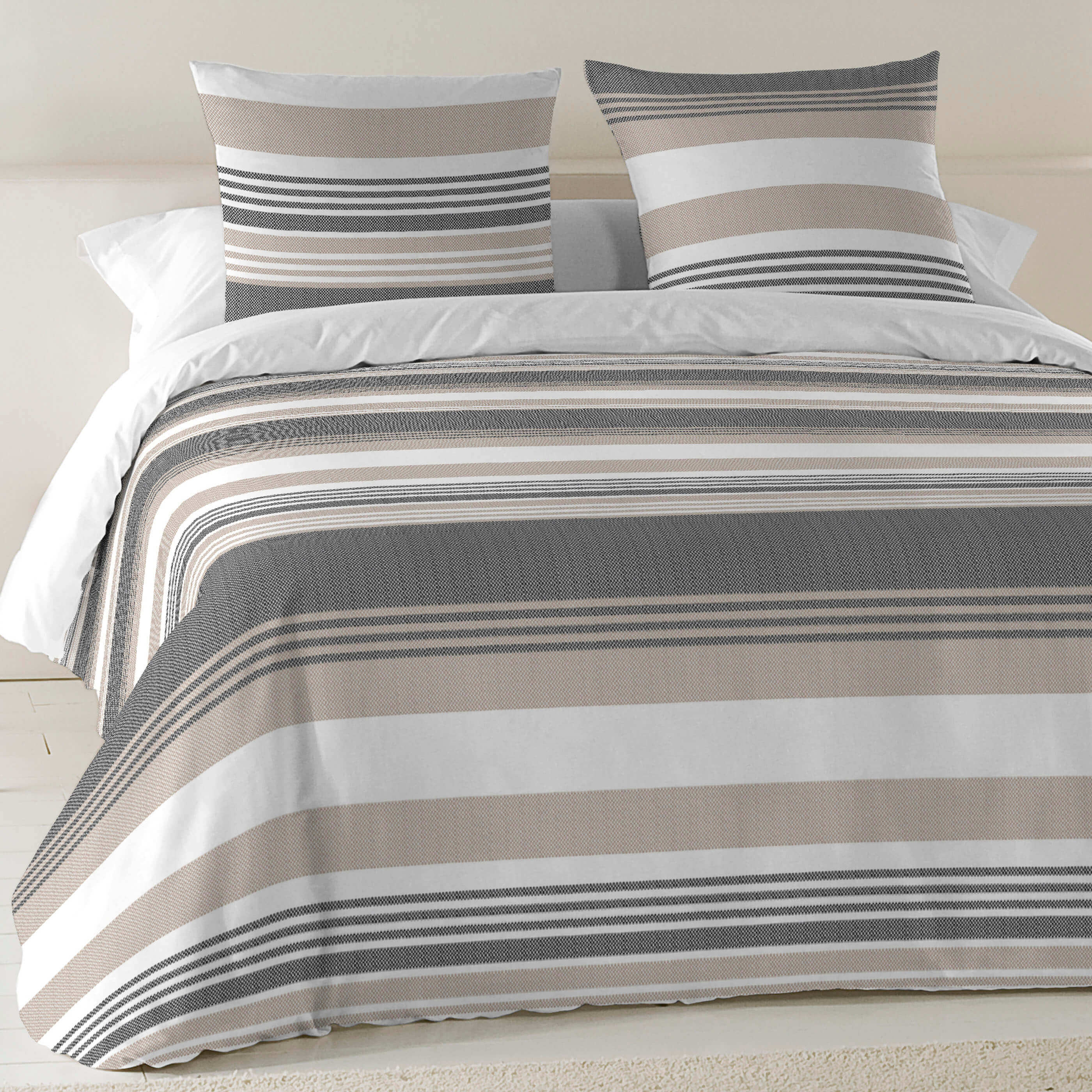 NATURALS - Funda Nórdica Estampada 100% Algodón Extrasuave - Juego de 2/3 Piezas Funda de Edredón y 1 o 2 Fundas de Almohada - Cama 90/135/150/180 cm - Fabricada en España