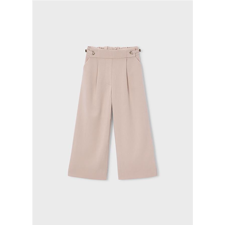 Mayoral - Pantalón largo de pinzas para niña con cinturilla metálica y bolsillos funcionales