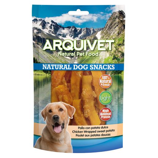 Arquivet Snack Natural para Perros de Pollo con patata dulce - 110 GR