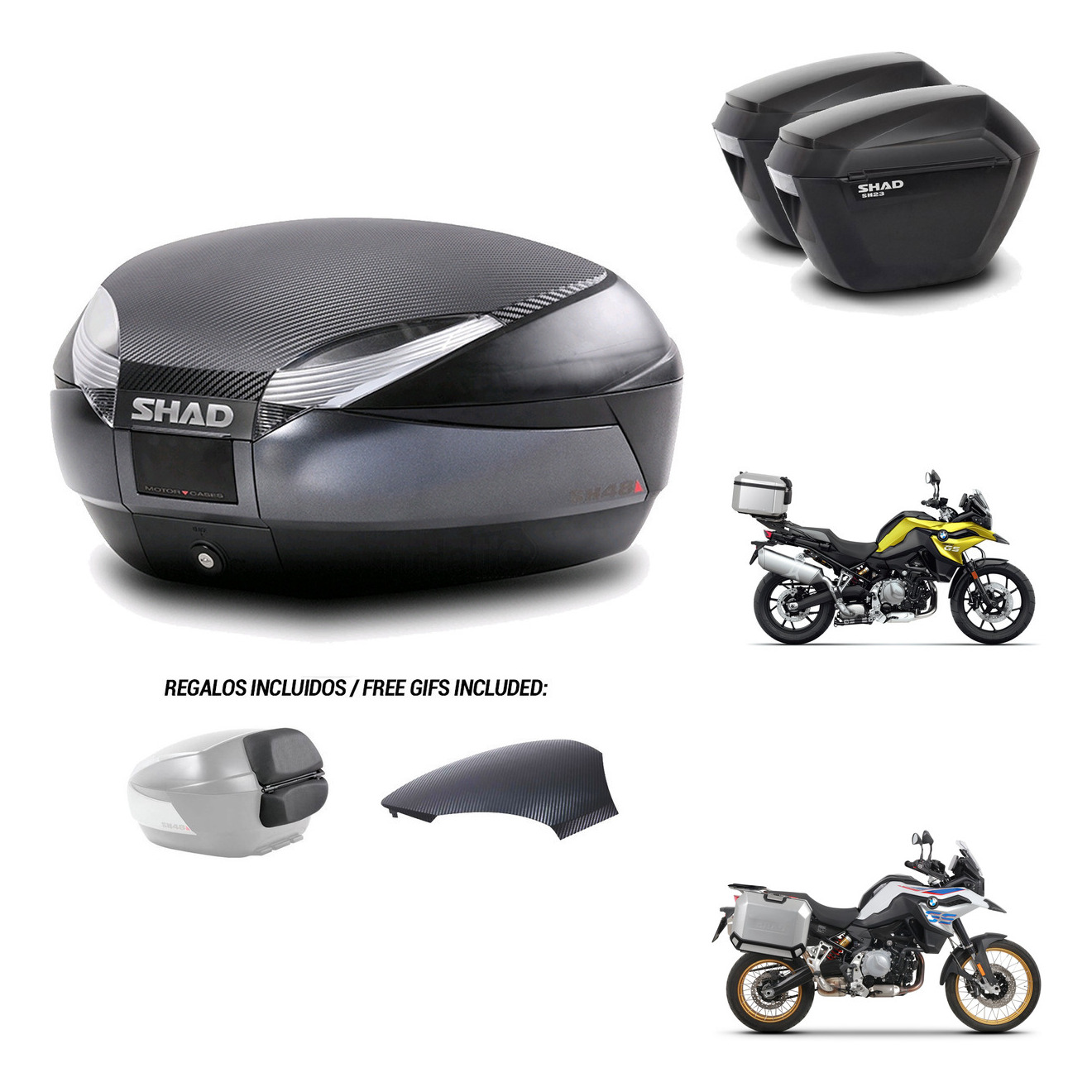 Maletas Sh23 + Herraje 4P + Herraje Baul KIT-574687