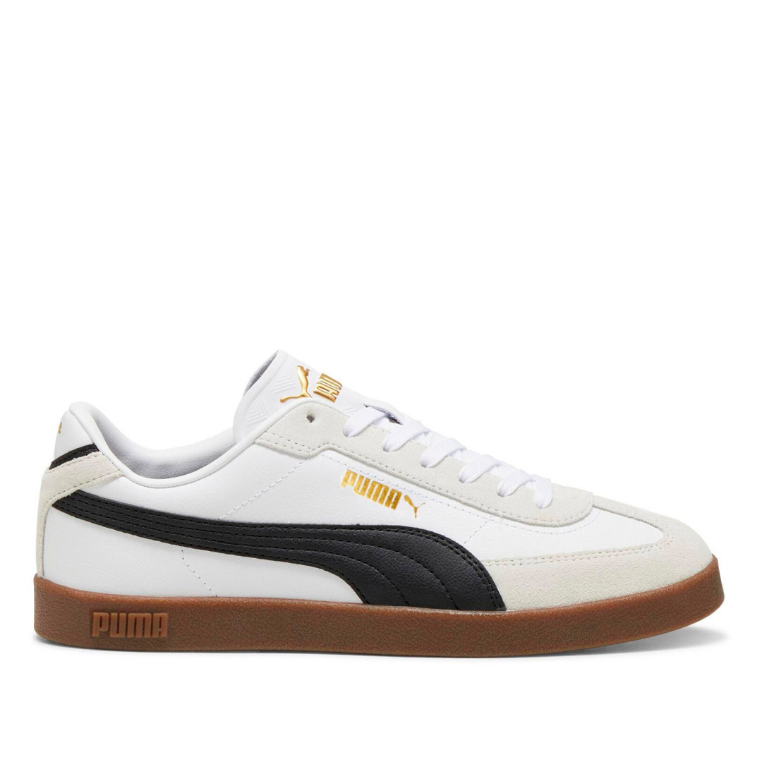 Zapatillas deportivas Puma club era ii black con white y gold hombre