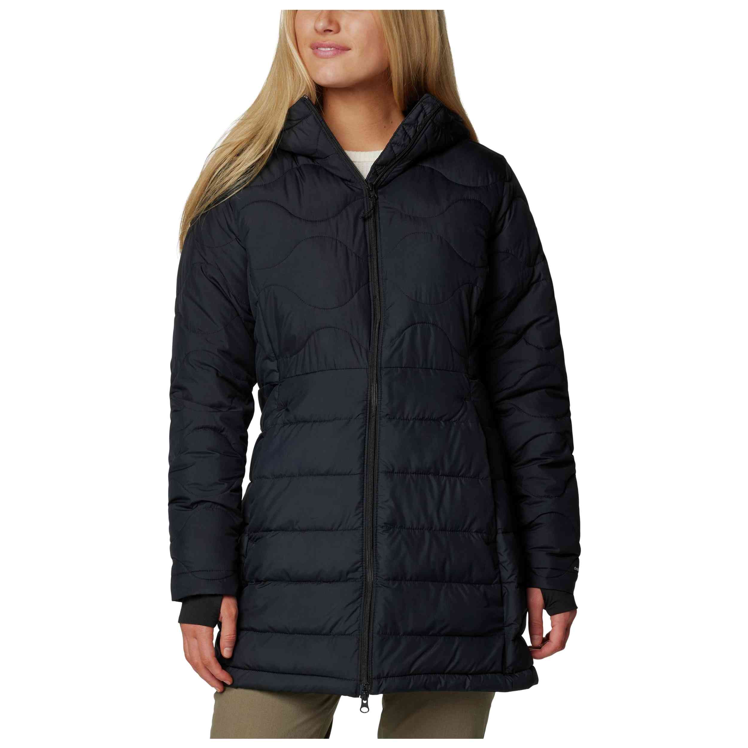 Chaqueta Columbia modelo Chaqueta con capucha Columbia Crown Point II negro mujer para Mujer en color Negro