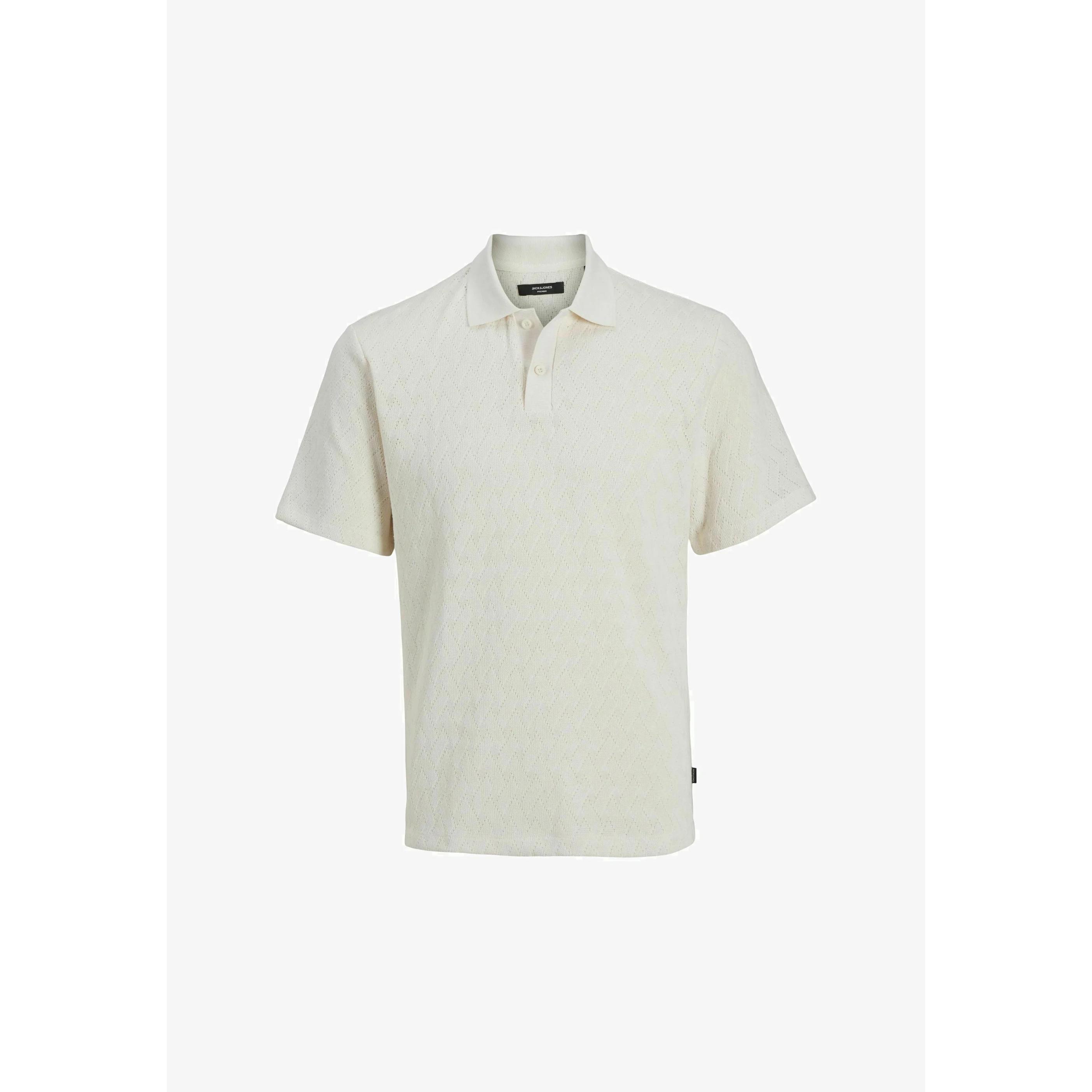 Jack&Jones polo manga corta crudo jacquard JPRBLATRENT