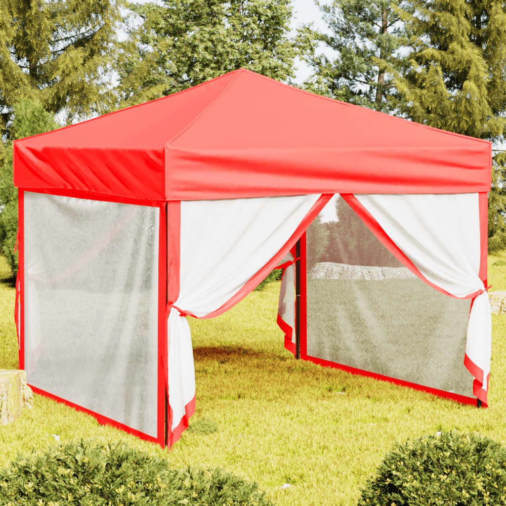 vidaXL Carpa para Fiestas Plegable con Paredes 3x3 m Cenador Color Antracita, Taupé, Azul y mas