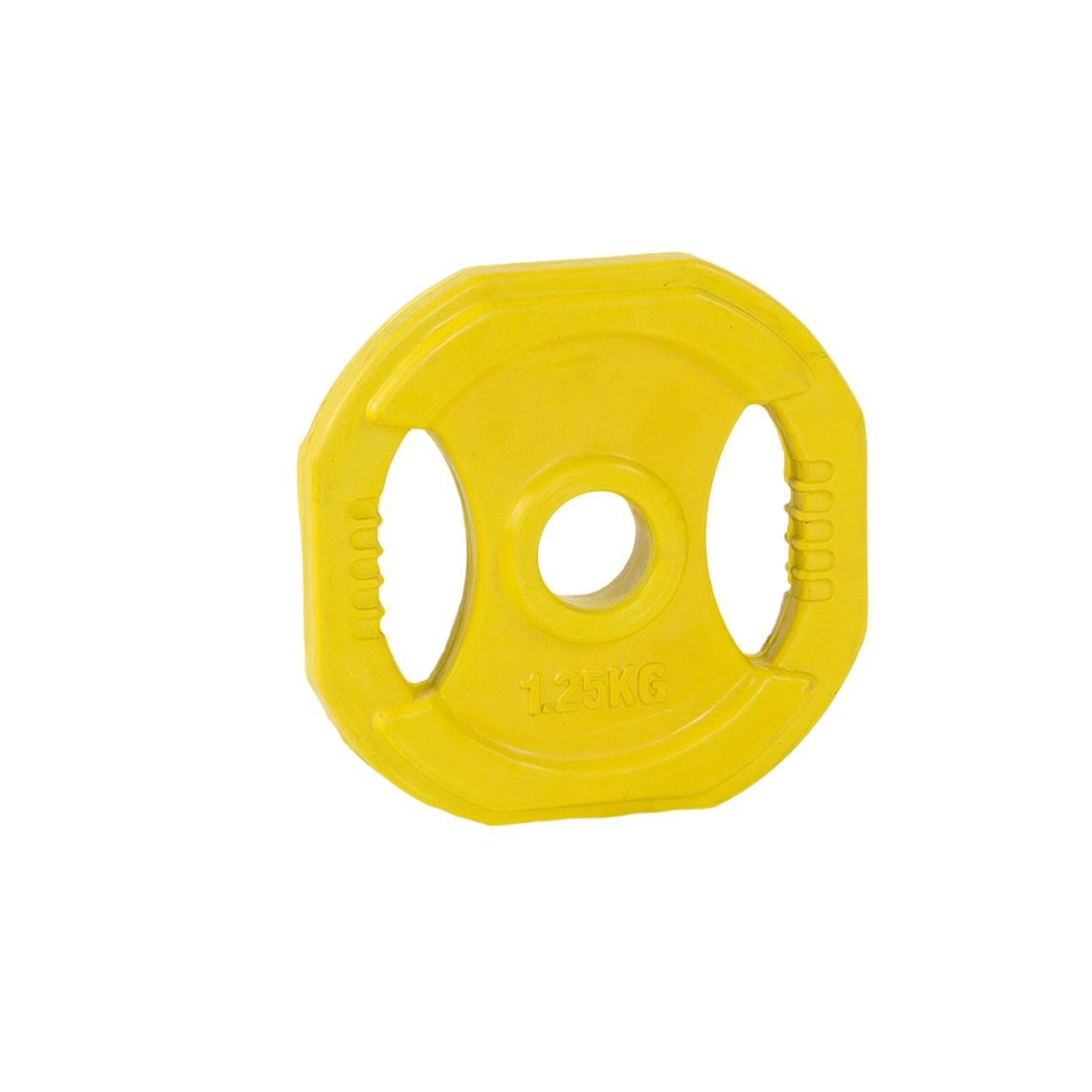 Ozio Fitness Discos Pump 28 mm Musculación Fitness Hierro Recubrimiento de Goma 1,25 kg  / 2,5 kg / 5 kg