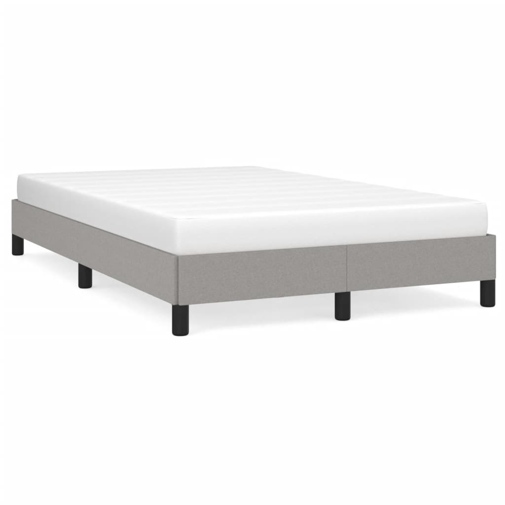 vidaXL Estructura de cama sin colchón tela gris claro 120x190 cm