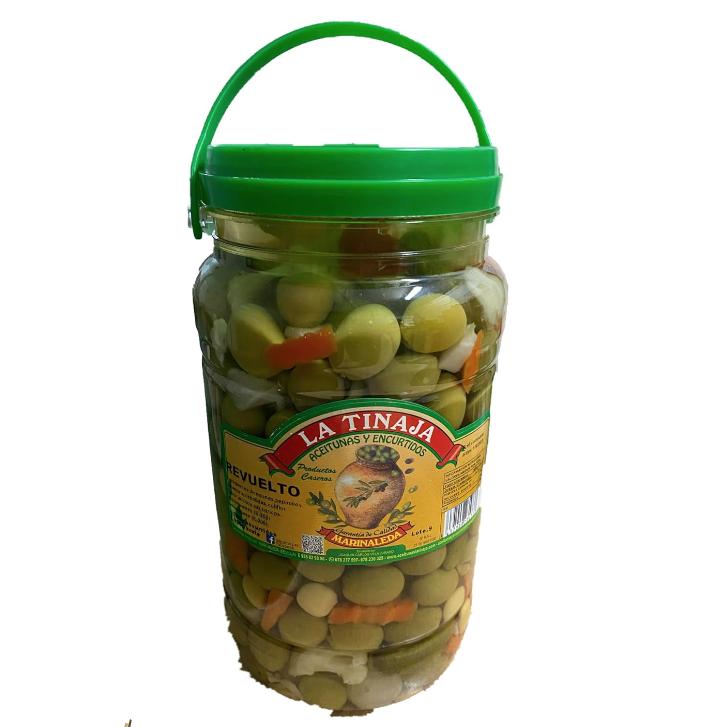 Ibéricos a Domicilio Gourmet - Revuelto de Sabores - Aceitunas y Encurtidos Exquisitos para Degustar