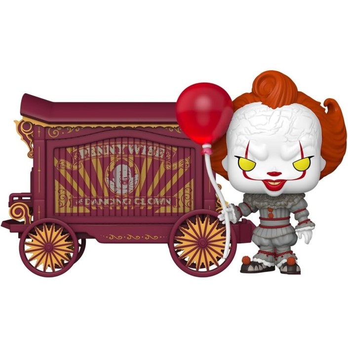 Figura Funko Pop! Películas It Welcome To Derry Pennywise con Carro Modelo 49 | 86243 - Original - Figuras Miniaturas Coleccionables Para Exhibición - Idea De Regalo - Mercancía Oficial - Juguetes Para N