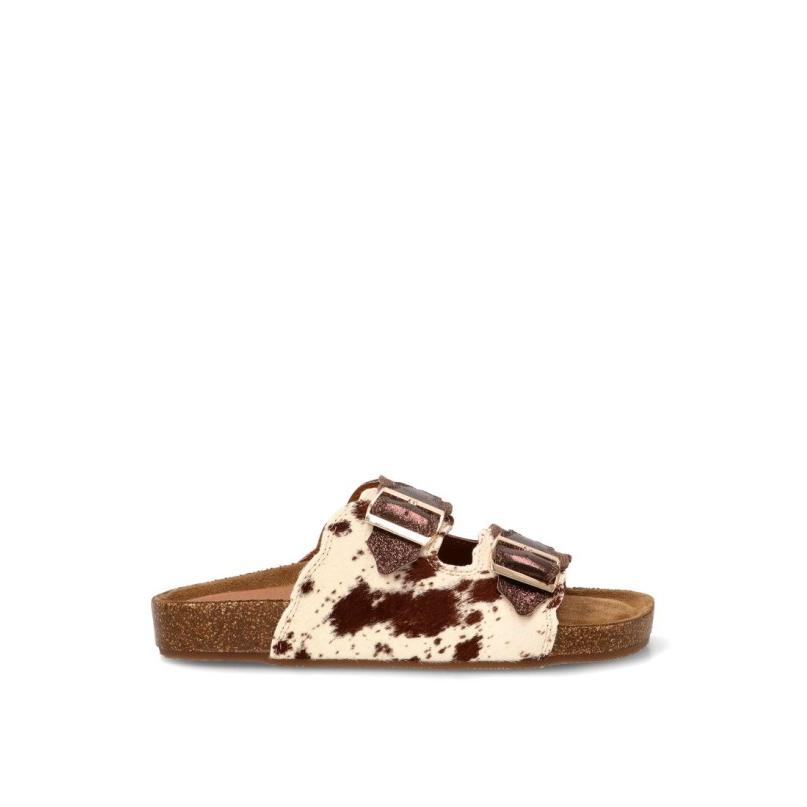Sandalia Mustang - Mujer - Suela Plana - Modelo 54085 - Color Vaca