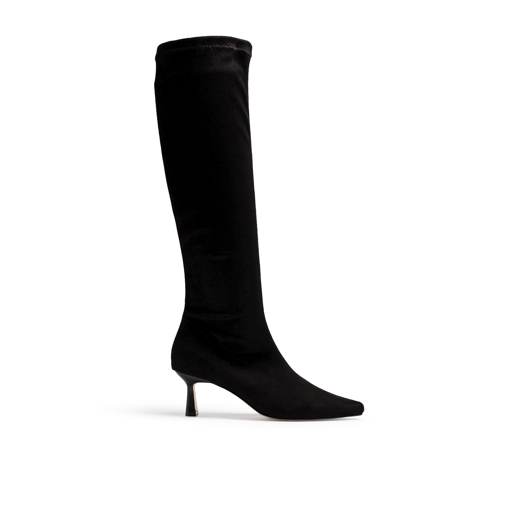 Mustang-MTNG botas de tacón mujer ninette negro con cierre cremallera y tipo de puntera afilada