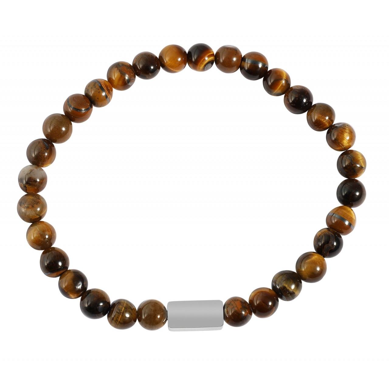 Akzent® Pulsera com Pedras Olho de Tigre - 0577