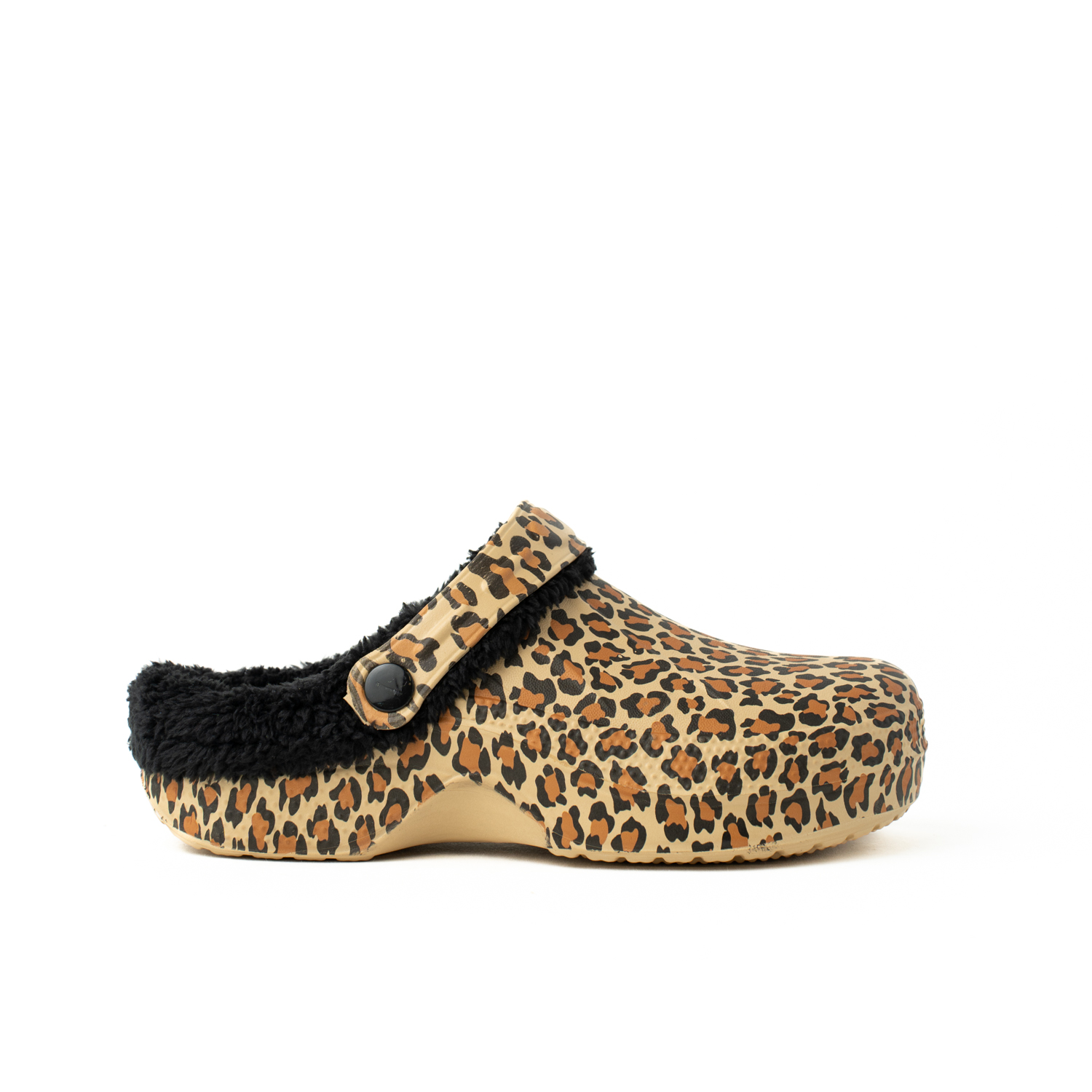 Zueco de goma leopardo con forro interior K51203 marca Kelara