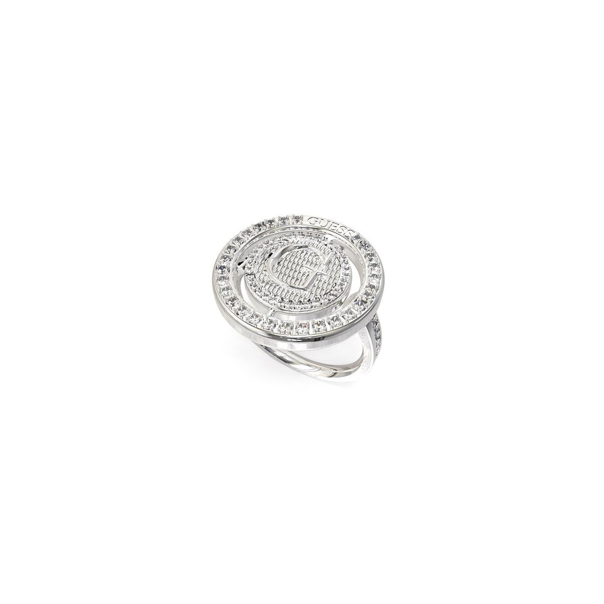 Guess Anillo Mujer Eternelle De Acero Plateado Talla Europea 54 Talla España  Jubr02256jwrh54