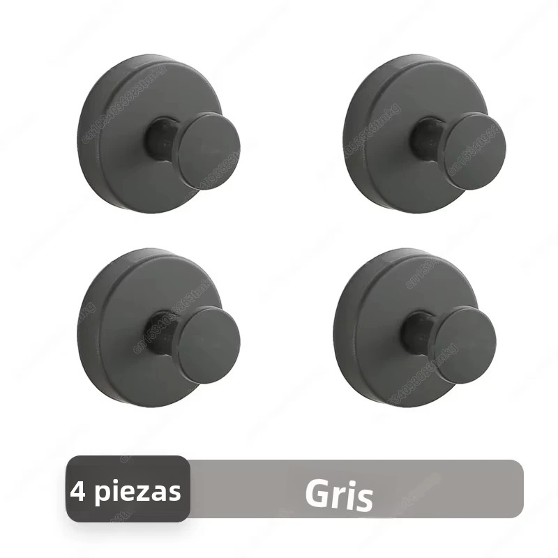 TK Gancho De Acero Inoxidable Para Baño Con Ventosa Succión Fuerte Soporte Para Toalla Y Bata De Baño Montaje En Pared Sin Perforar Reutilizable