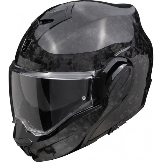 Scorpion Exo-Tech EVO Carbon Onyx negro casco modular CE 22.06 118-429-03