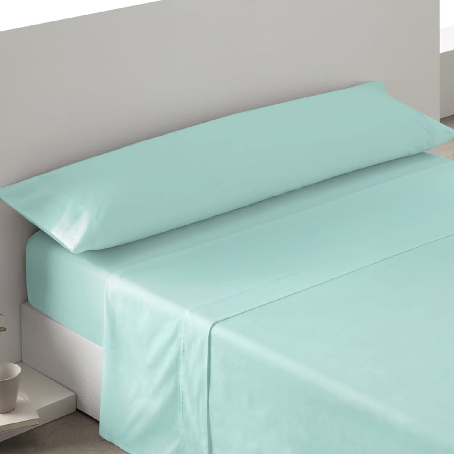 Juego de Sábanas Lisas de 3 Piezas para Verano, 100% Poliéster Suave , Juego de Cama (Sábana Encimera, Bajera Ajustable y Funda de Almohada)