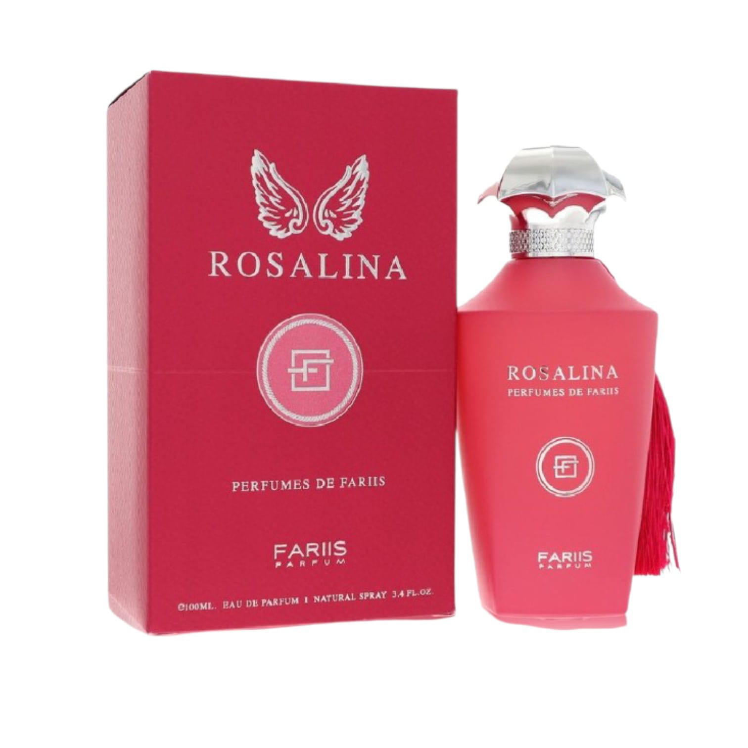 Rosalina - Perfume Eau de Parfum 100 ml femenino dulce y floral con notas de bergamota, rosa aterciopelada y vainilla suave para día y noche