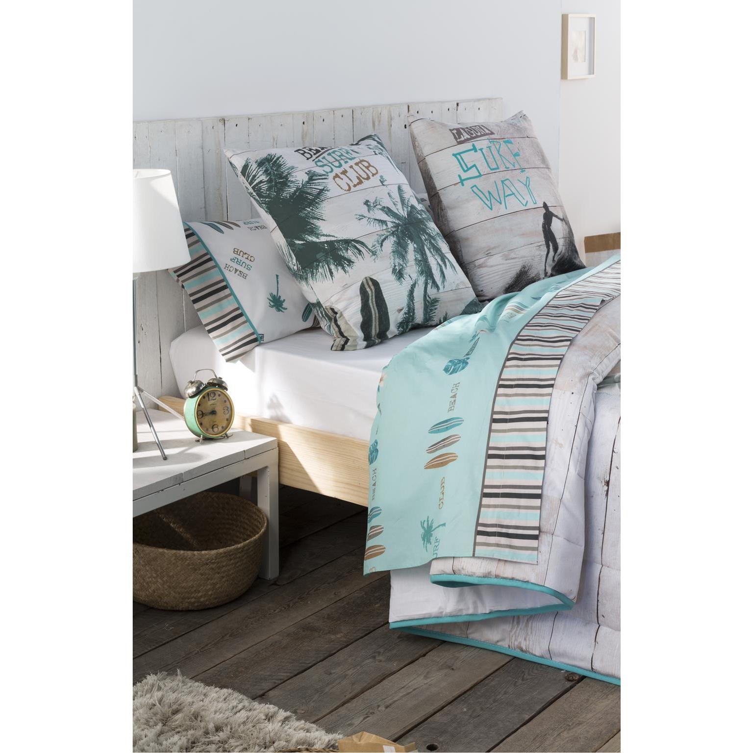 JVR - Sabana modelo SURF - Tejido 100% Algodón - Estampado digital - Fabricado en España - Cama 90/105/135/150