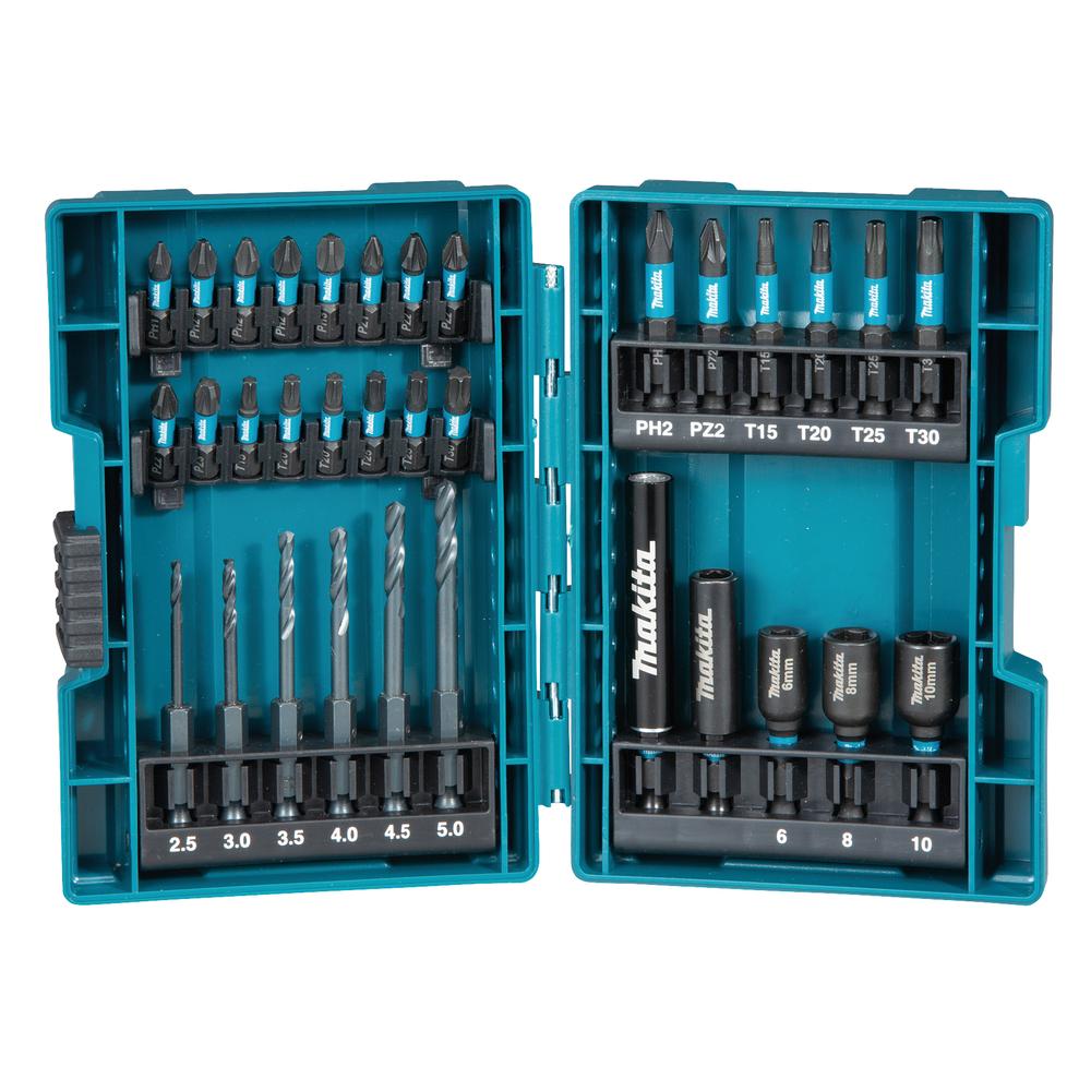 MAKITA B-66896 - Estuche de brocas y puntas Impact Black, 33 pcs
