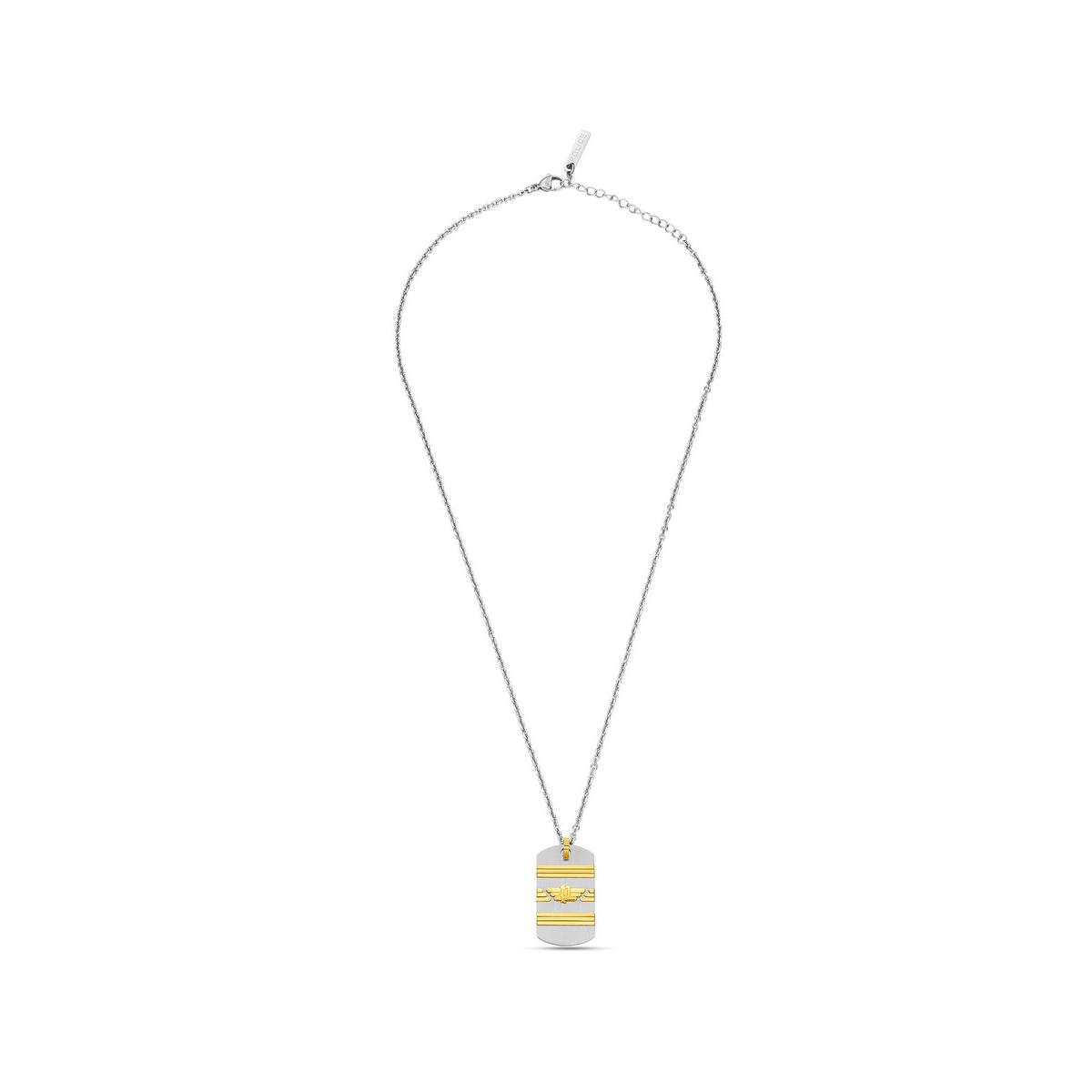 Police Collar Hombre Revelry Gold Necklace De Acero Dorado Peagn0033302