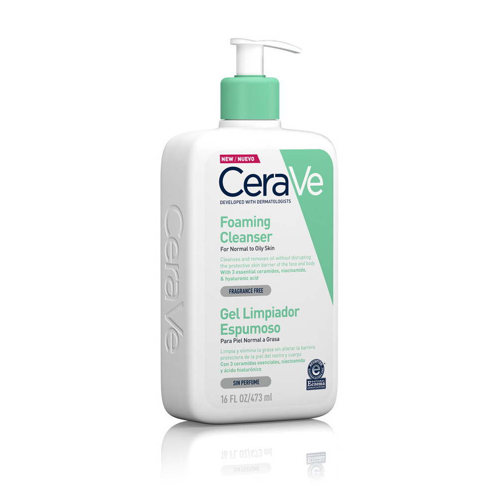 Cerave Gel Limpiador Espumoso Piel Normal - Mixta 473 ml