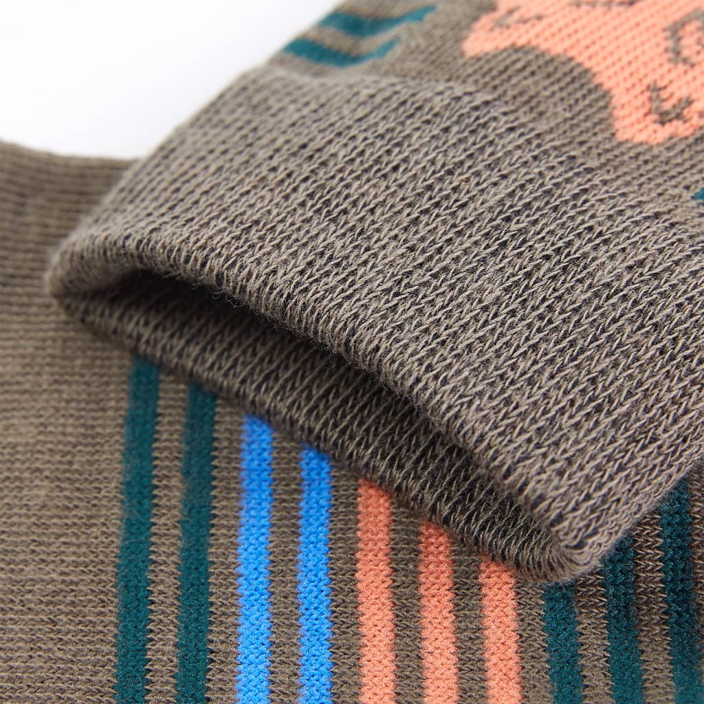 Calcetines para Niños con Estampado de León Ropas Infantiles Escolares 5 Pares